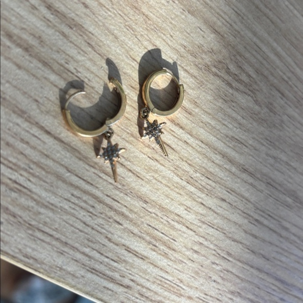 REVOLVE Gold Starburst Earrings